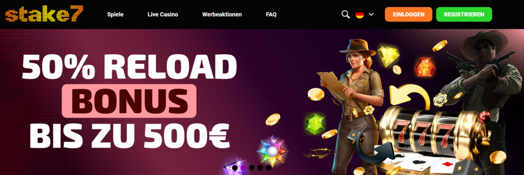 Bonusangebot bei Stake7 casino in Deutschland